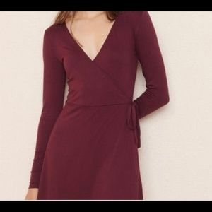 Garage long sleeve wrap front romper